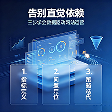 告别直觉依赖:三步学会数据驱动网站运营