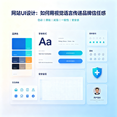 网站UI设计:如何用视觉语言传递品牌信任感